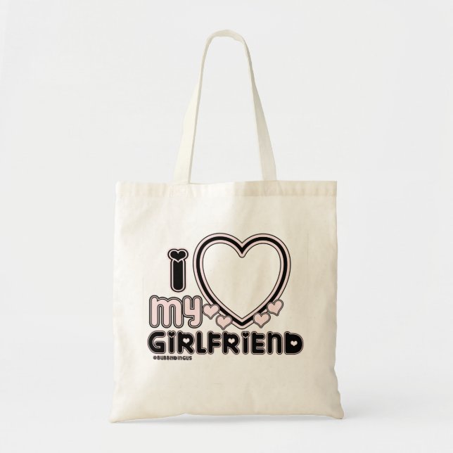 Bolsa Tote preto i luv 1 (Frente)