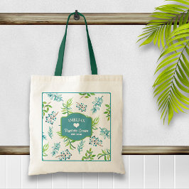 Bolsa Tote Pretty Watercolor Floral Garden
