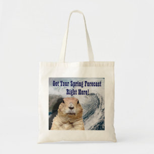 Bolsa Tote Previsão de Primavera de Groundhog
