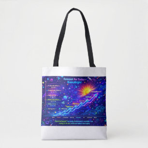 Bolsa Tote Previsão para Hoje: Tempo BrainyBright! Sacolas To