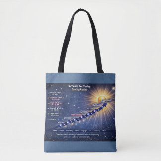 Bolsa Tote Previsão para Hoje: Tempo BrainyBright! Sacolas To