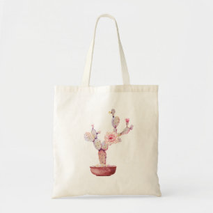 Bolsa Tote Prickcolor Watercolor Cactus Plant