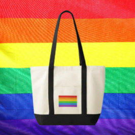 Bolsa Tote PridePulse: Impulso do Orgulho Arco-Íris