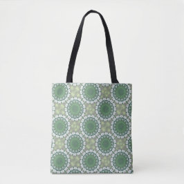Bolsa Tote Primavera Abstrato Floral Arte Elegante Geométrico