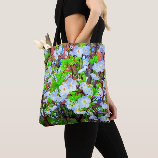 Bolsa Tote 'Primavera Blossomas' (Close Up)
