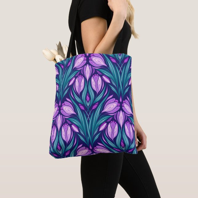 Bolsa Tote Primavera crocodilo (Close Up)