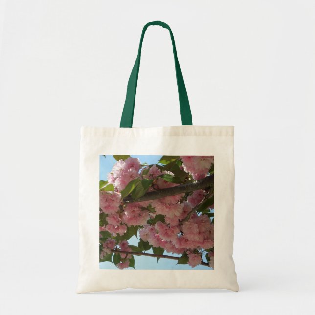 Bolsa Tote Primavera da Árvore IV de Blossomas Duplas (Frente)