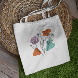 Bolsa Tote Primavera de Flores de Tulip