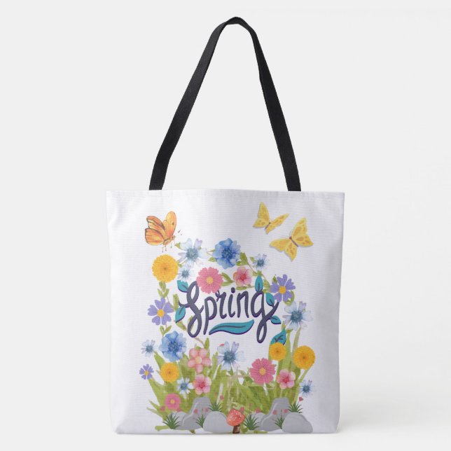 Bolsa Tote primavera, estilo (Frente)