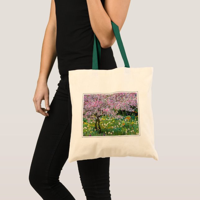 Bolsa Tote Primavera no Jardim de Claude Monet (Frente (produto))