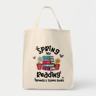 Bolsa Tote Primavera Para Ler Os Livros De Brenda K Davies