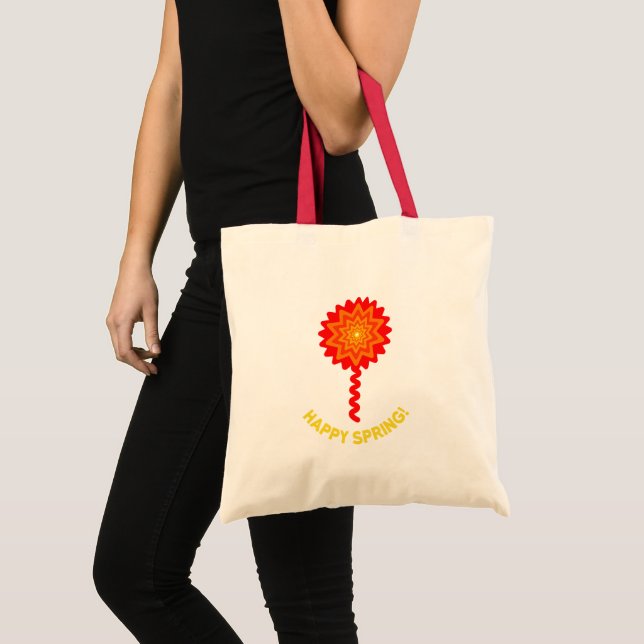 Bolsa Tote Primavera Tote Bag Feliz (Frente (produto))