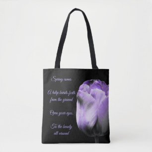Bolsa Tote Primavera vem com Tulpa Roxa