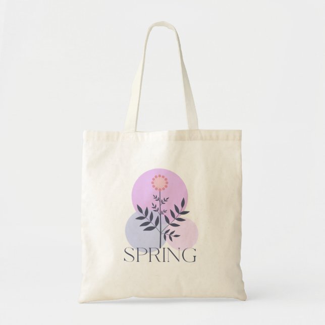 Bolsa Tote Primavera Vibes Bonito Tote Bag (Frente)