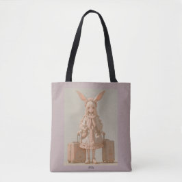 Bolsa Tote Primavera vitoriana, Rapariga de Coelhos,