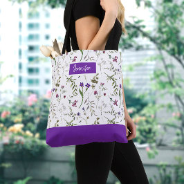 Bolsa Tote Primavera Watercolor Floral Tot Bag