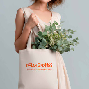 Bolsa Tote Primaveras de Palma Bachelorette Laranja Retromini