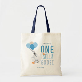 Bolsa Tote Primeiro aniversario de ganso de Bobo azul