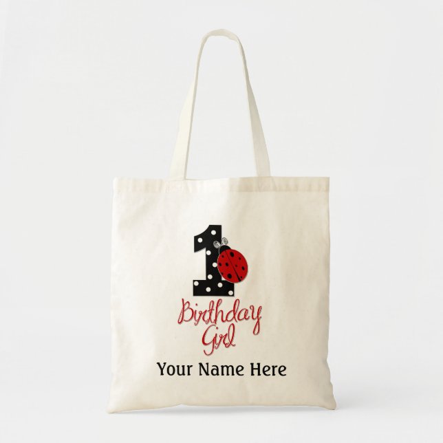 Bolsa Tote primeiro aniversario - Lady Bug - 1 - Ladybug (Frente)