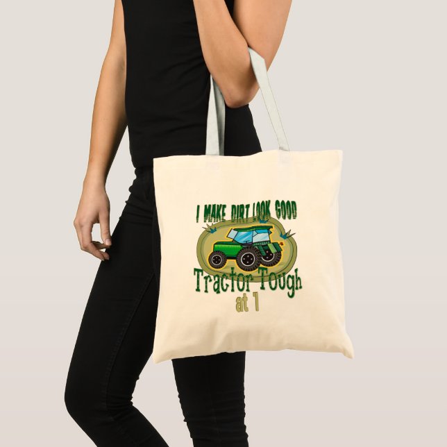 Bolsa Tote Primeiro aniversario resistente do trator (Frente (produto))