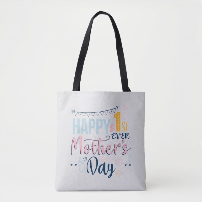 Bolsa Tote Primeiro Dia das Mães Boho Chic (Frente)
