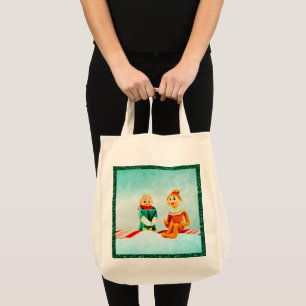 Bolsa Tote Primeiro Encontro do Elf de Natal com Quadro Glitt