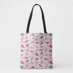 Bolsa Tote Primeiro Padrão Inicial do Monograma Colorido de P
