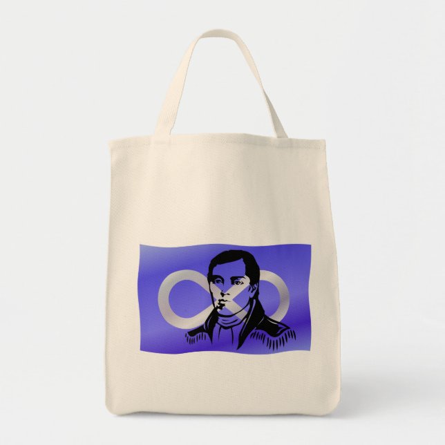 Bolsa Tote Primeiro saco de compras da bandeira de Metis da (Frente)