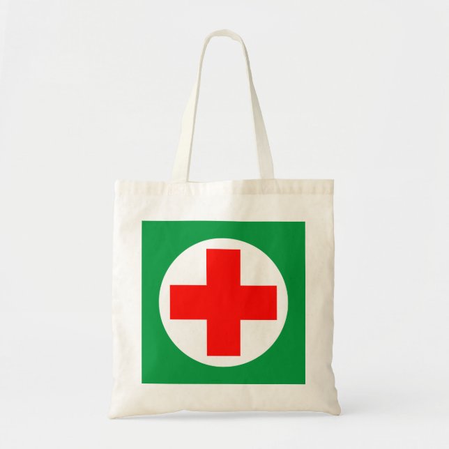 Bolsa Tote Primeiros socorros - Médico - Ambulância, Ajuda (Frente)