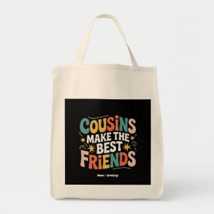 Bolsa Tote Primos fazem os melhores amigos irmãos e irmãs