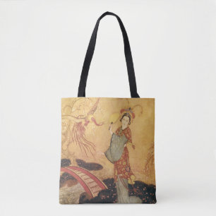 Bolsa Tote Princesa Badoura da História de Fadas Vintage, Edm