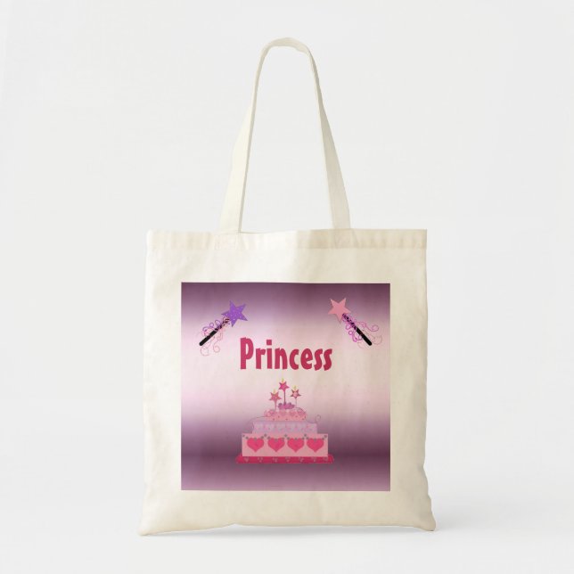 Bolsa Tote Princesa Bolo e Mágica Wands (Frente)