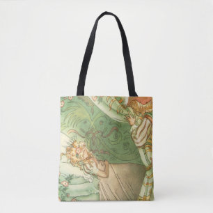 Bolsa Tote Princesa da Bela Adormecida, Conto de Fadas Vintag