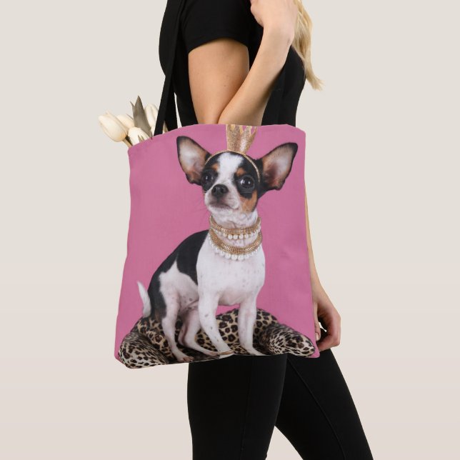 Bolsa Tote Princesa da chihuahua (Close Up)