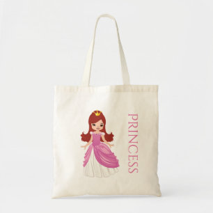Bolsa Tote Princesa de cabelo vermelha Tratamento Saco
