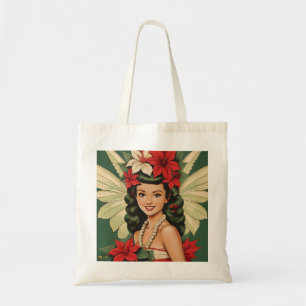 Bolsa Tote Princesa de Natal Tropical de Retro