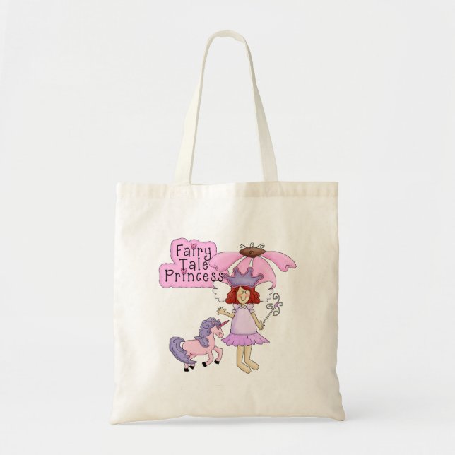 Bolsa Tote Princesa do conto de fadas do Redhead (Frente)