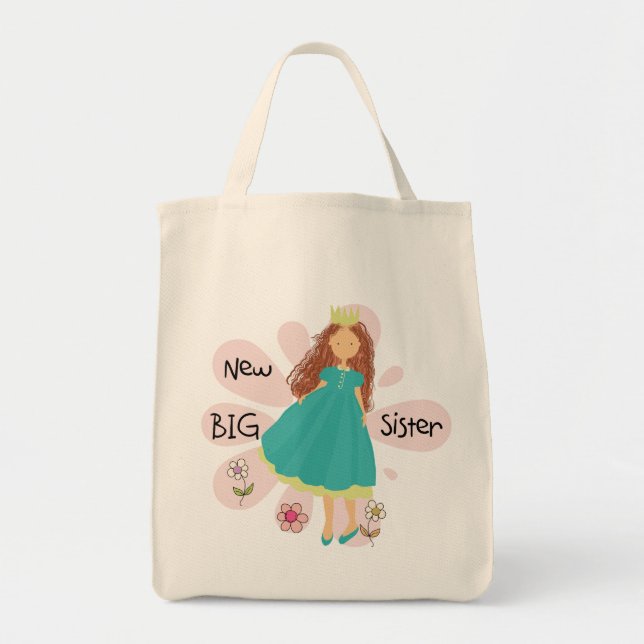 Bolsa Tote Princesa Irmã Marrom Cabelo (Frente)