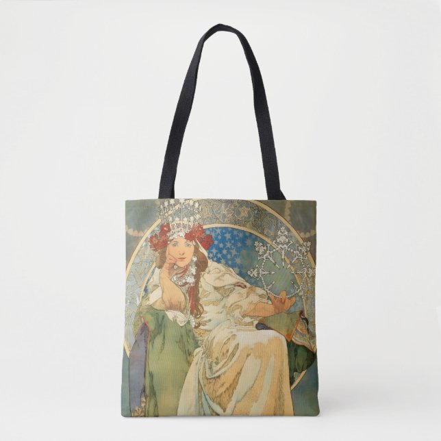 Bolsa Tote Princesa Jacinto por Alphonse Mucha (Frente)