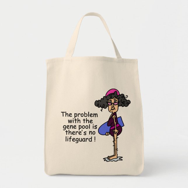 Bolsa Tote Problema com a Piscina de Gene (Frente)