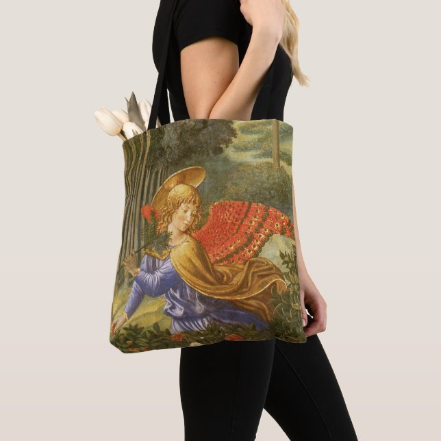 Bolsa Tote Procissão dos Magos Anjo de Benozzo Gozzoli (Close Up)