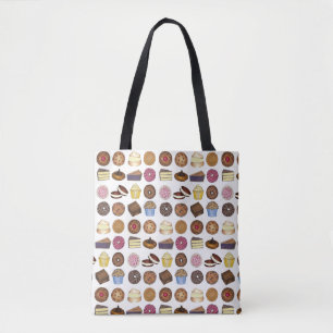 Bolsa Tote Produtos cozidos Foodie Muffin Cake Whoopie Pie De