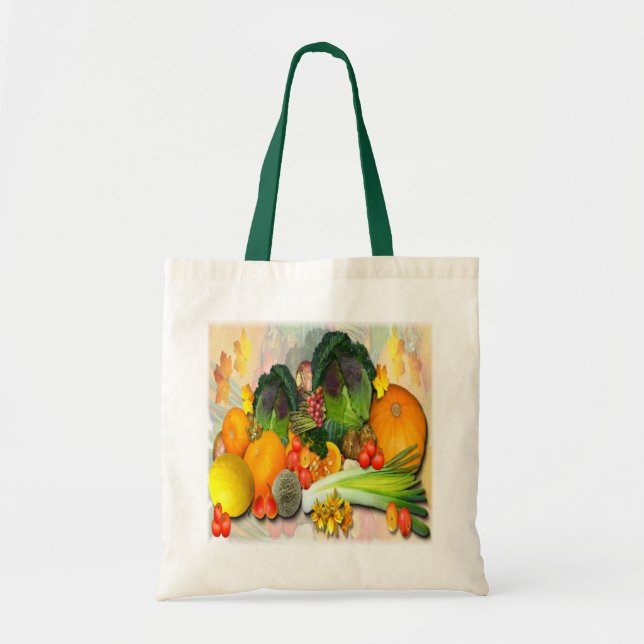 BOLSA TOTE PRODUTOS HORTÍCOLAS DO OUTONO (Frente)