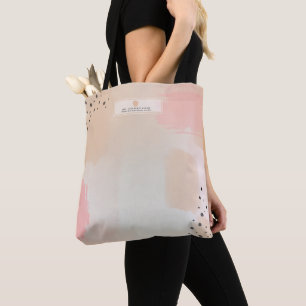Bolsa Tote Professor abstrato de Apple do rosa da aguarela