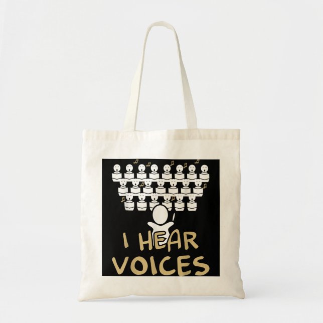 Bolsa Tote Professor Coro Que Ouço Vozes Chorister Tee (Frente)