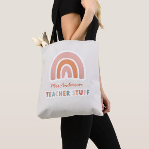 Bolsa Tote Professor de arco-íris para a tipografia colorida 