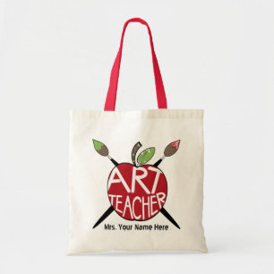 Bolsa Tote Professor de arte Apple & saco pintados das