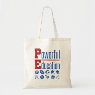Bolsa Tote Professor de educação PE poderoso