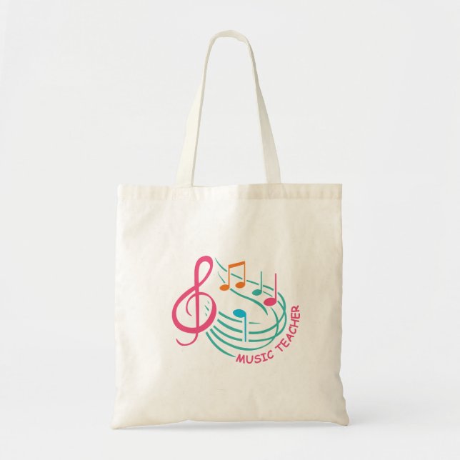 Bolsa Tote professor de música (Frente)