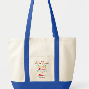 Bolsa Tote Professor de música inspirador Dia do professor pe